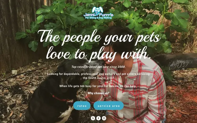 Homepage of JenniFurrr’s Pet Sitting and Dog Walking – cat sitter in Austin, TX