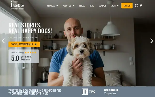 Homepage of JoJo & Co Pet Club – cat sitter in Brooklyn, NY