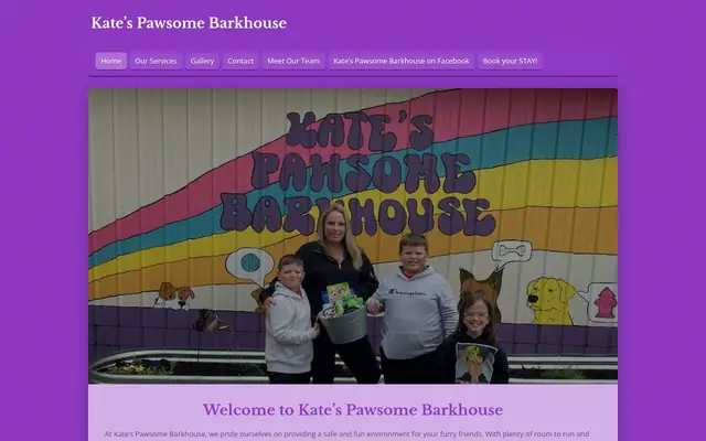Homepage of Kate's Pawsome Barkhouse, LLC – cat sitter in Fairmont, WV