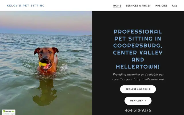 Homepage of Kelcy's Pet Sitting – cat sitter in Allentown, PA
