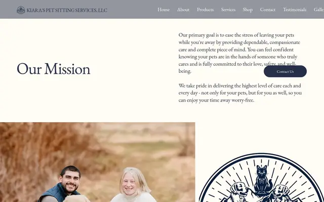 Homepage of Kiara's Pet Sitting Services, LLC – cat sitter in Merrimack, NH