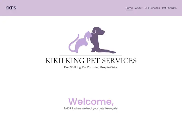 Homepage of Kikii King Pet Services – cat sitter in Bellevue, WA