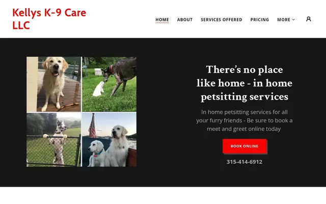 Homepage of Kelly's K-9 Care LLC – cat sitter in Canastota, NY