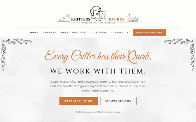 Homepage of Kritters with Kwirks – cat sitter in Fort Worth, TX