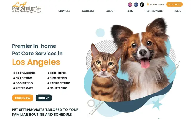 Homepage of LA Pet Sitting – cat sitter in Los Angeles, CA