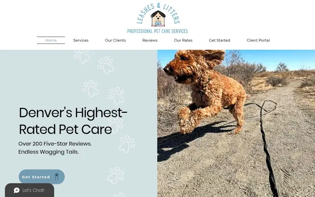 Homepage of Leashes & Litters Denver – cat sitter in Colorado