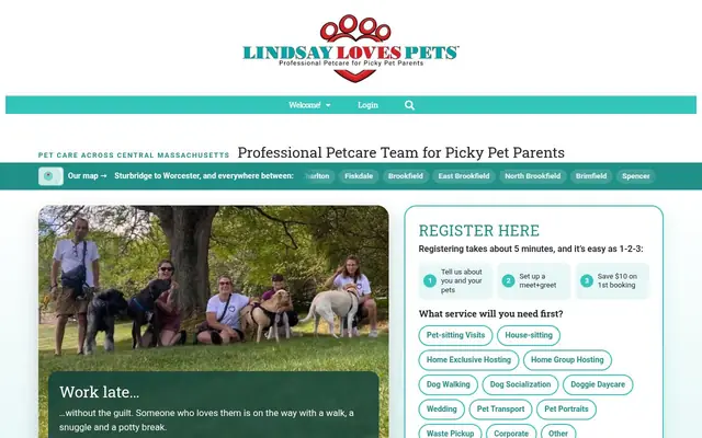Homepage of Lindsay Loves Pets – cat sitter in Brookfield, MA