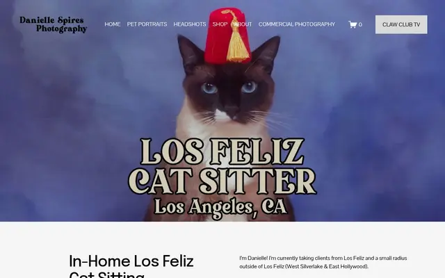 Homepage of Los Feliz Pet Sitter – cat sitter in Los Angeles, CA