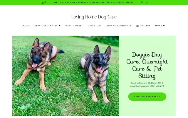 Homepage of Loving Home Dog Care – cat sitter in Delaware