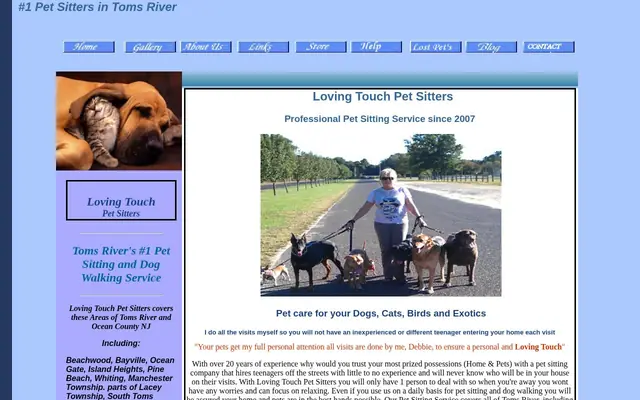 Homepage of Loving Touch Pet Sitters – cat sitter in Lanoka Harbor, NJ