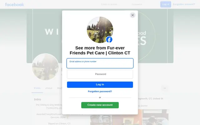 Homepage of Fur-Ever Friends Pet Care – cat sitter in East Haven, CT