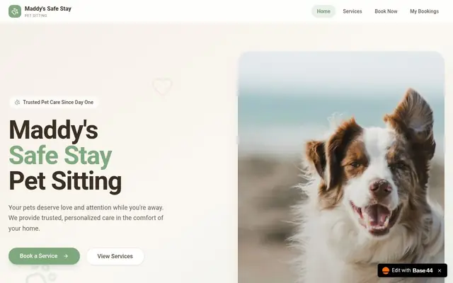 Homepage of Maddy's Safe Stay Pet Sitting – cat sitter in Canfield, OH