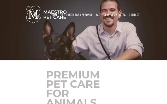 Homepage of Maestro Pet Care – cat sitter in Burbank, CA