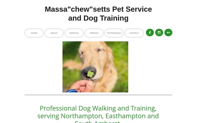 Homepage of Massa"chew"setts Pet Service and Dog Training – cat sitter in Belchertown, MA