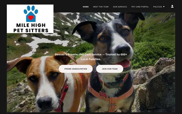 Homepage of Mile High Pet Sitters LLC – cat sitter in Denver, CO
