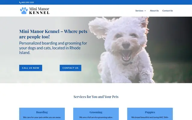Homepage of Mini Manor Kennel – cat sitter in Saunderstown, RI