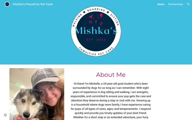Homepage of Mishka's Pawsitive Pet Care – cat sitter in Fort Worth, TX