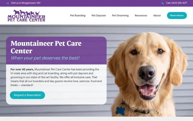 Homepage of Mountaineer Pet Care Center – cat sitter in Morgantown, WV