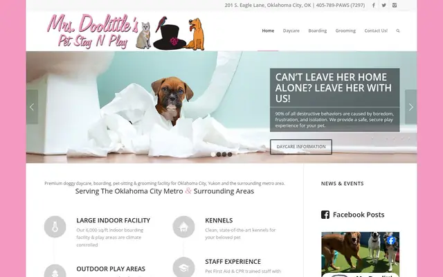 Homepage of Mrs Doolittle's Pet Stay N Play – cat sitter in Oklahoma City, OK