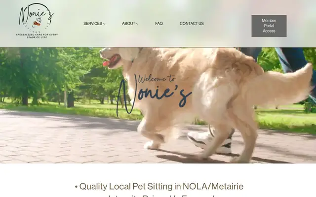 Homepage of Nonie’s Pet Care, LLC – cat sitter in Metairie, LA