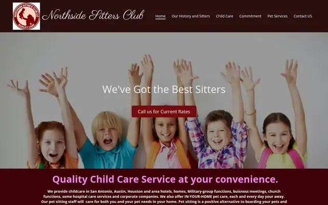 Homepage of Northside Sitters Club Placement Service – cat sitter in San Antonio, TX