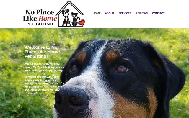 Homepage of No Place Like Home Pet Sitting, LLC – cat sitter in Beaver, PA