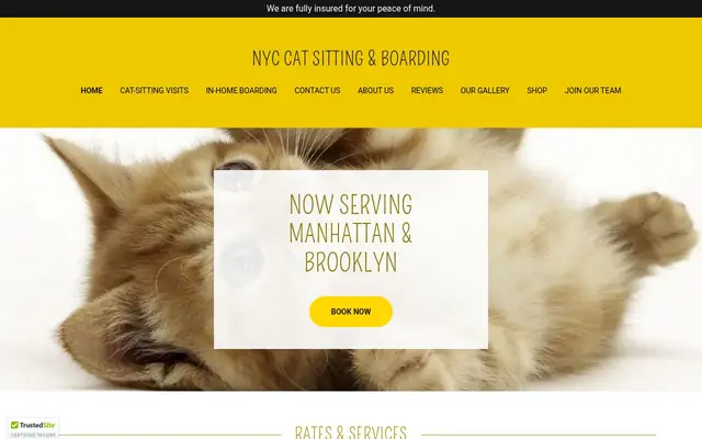 Homepage of NYC Cat Sitting – cat sitter in East Elmhurst, NY