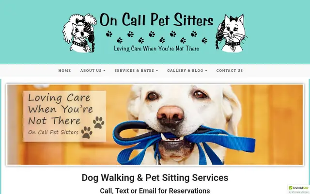 Homepage of On Call Pet Sitters – cat sitter in Dallas, TX