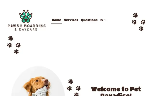 Homepage of Pawsh Boarding & Daycare – cat sitter in New Orleans, LA