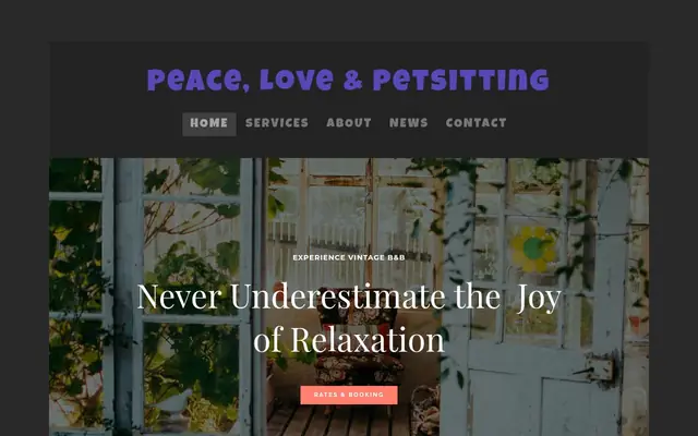 Homepage of Peace, Love and Petsitting LLC – cat sitter in Robbinsville Twp, NJ