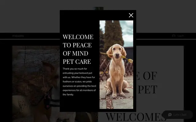 Homepage of Peace of mind Pet Care – cat sitter in Middlebury, CT