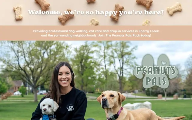 Homepage of Peanuts Pals Dog Walking & Pet Sitting – cat sitter in Denver, CO