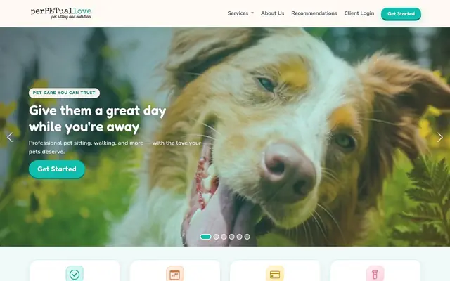 Homepage of PerPETual Love Pet Sitting and Nutrition – cat sitter in Phoenix, AZ