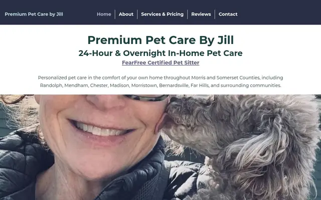 Homepage of Premium Pet Care By Jill – cat sitter in Ledgewood, NJ