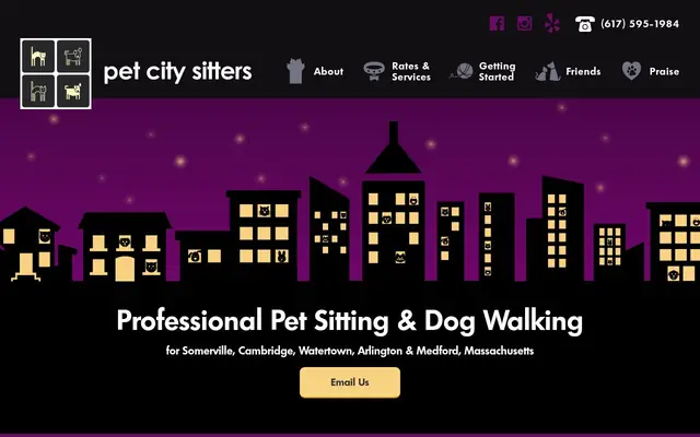 Homepage of Pet City Sitters – cat sitter in Bolton, MA