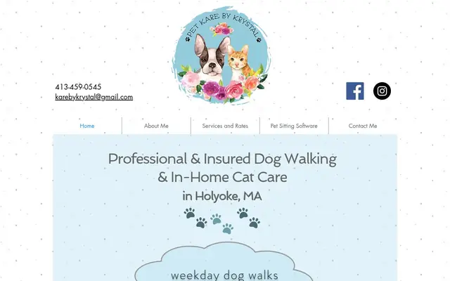 Homepage of Pet Kare by Krystal – cat sitter in Belchertown, MA