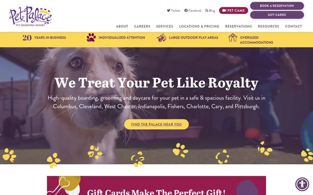 Homepage of Pet Palace Hilliard – cat sitter in Hilliard, OH