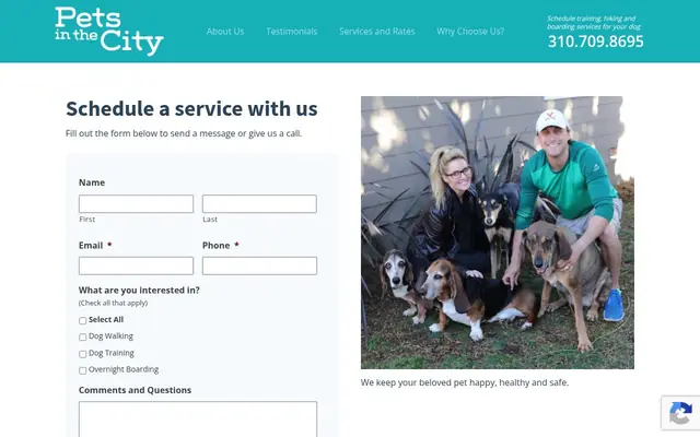 Homepage of Pets in the City – cat sitter in Santa Monica, CA