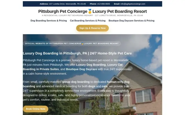 Homepage of Premium Pet Boarding - Pittsburgh Pet Concierge – cat sitter in Monroeville, PA
