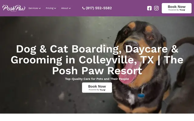 Homepage of The Posh Paw Resort – cat sitter in Colleyville, TX