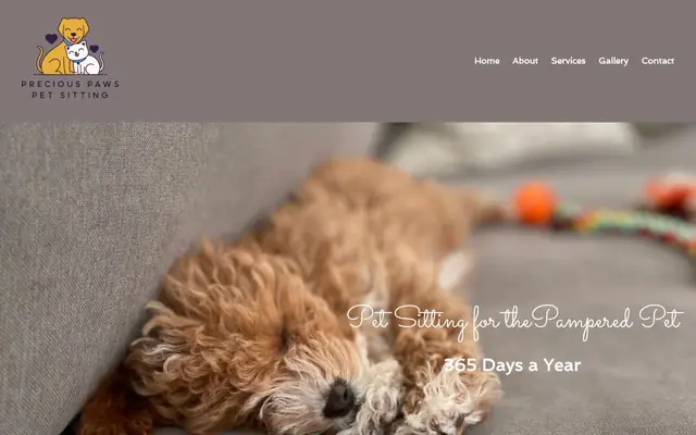 Homepage of Precious Paws Pet Sitting Irvine, CA – cat sitter in Costa Mesa, CA