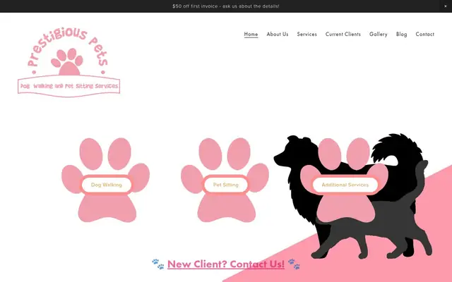Homepage of Prestigious Pets – cat sitter in Dallas, TX