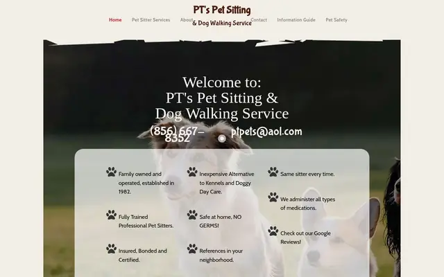 Homepage of PT's Pet Sitting Service – cat sitter in Bensalem, PA