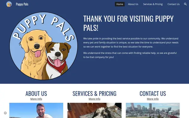 Homepage of Puppy Pals – cat sitter in Maryland