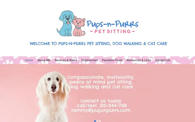 Homepage of Pups-n-Purrs Pet Sitting – cat sitter in Mentor, OH
