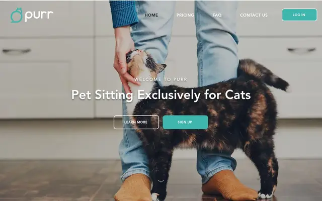 Homepage of Purr Inc – cat sitter in Illinois