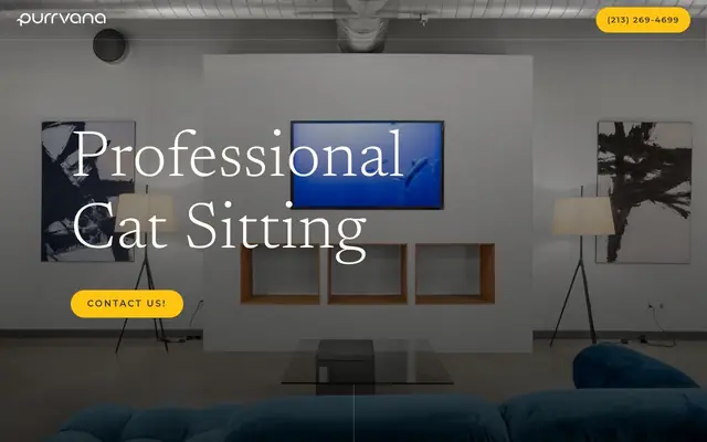 Homepage of Purrvana – cat sitter in Playa Del Rey, CA