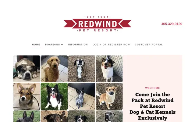 Homepage of Redwind Pet Resort – cat sitter in Norman, OK
