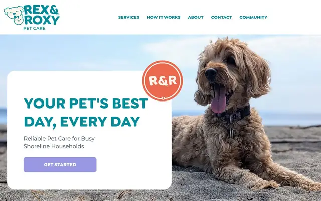Homepage of Rex & Roxy Pet Care – cat sitter in Shoreline, WA