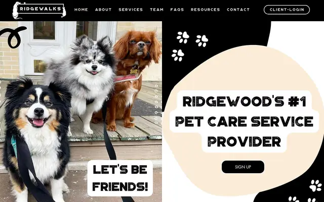 Homepage of RidgeWalks Dog Walking and Cat Sitting – cat sitter in Ridgewood, NY